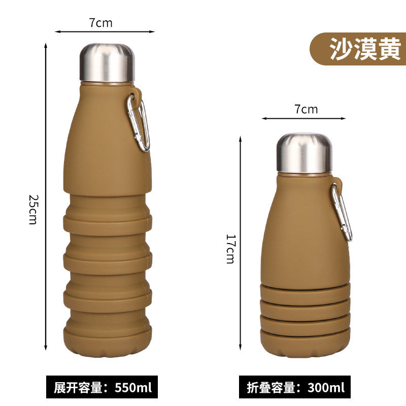 Women collapsible silicone water bottle Stornfield