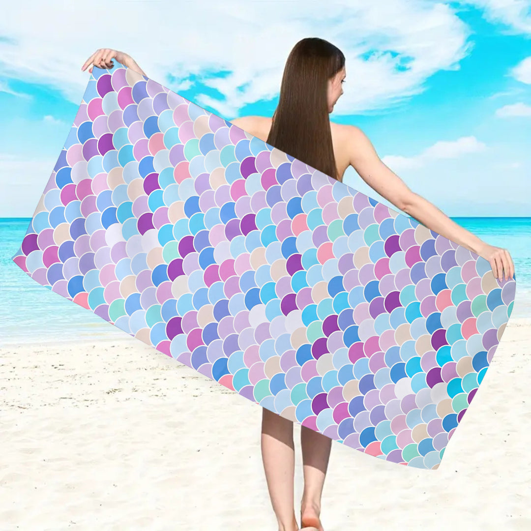 large and soft beach towel with striped pattern Stornfield