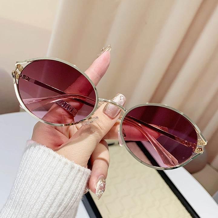 Women's elegant Cat-Eye sunglasses with fine metal frame Stornfield