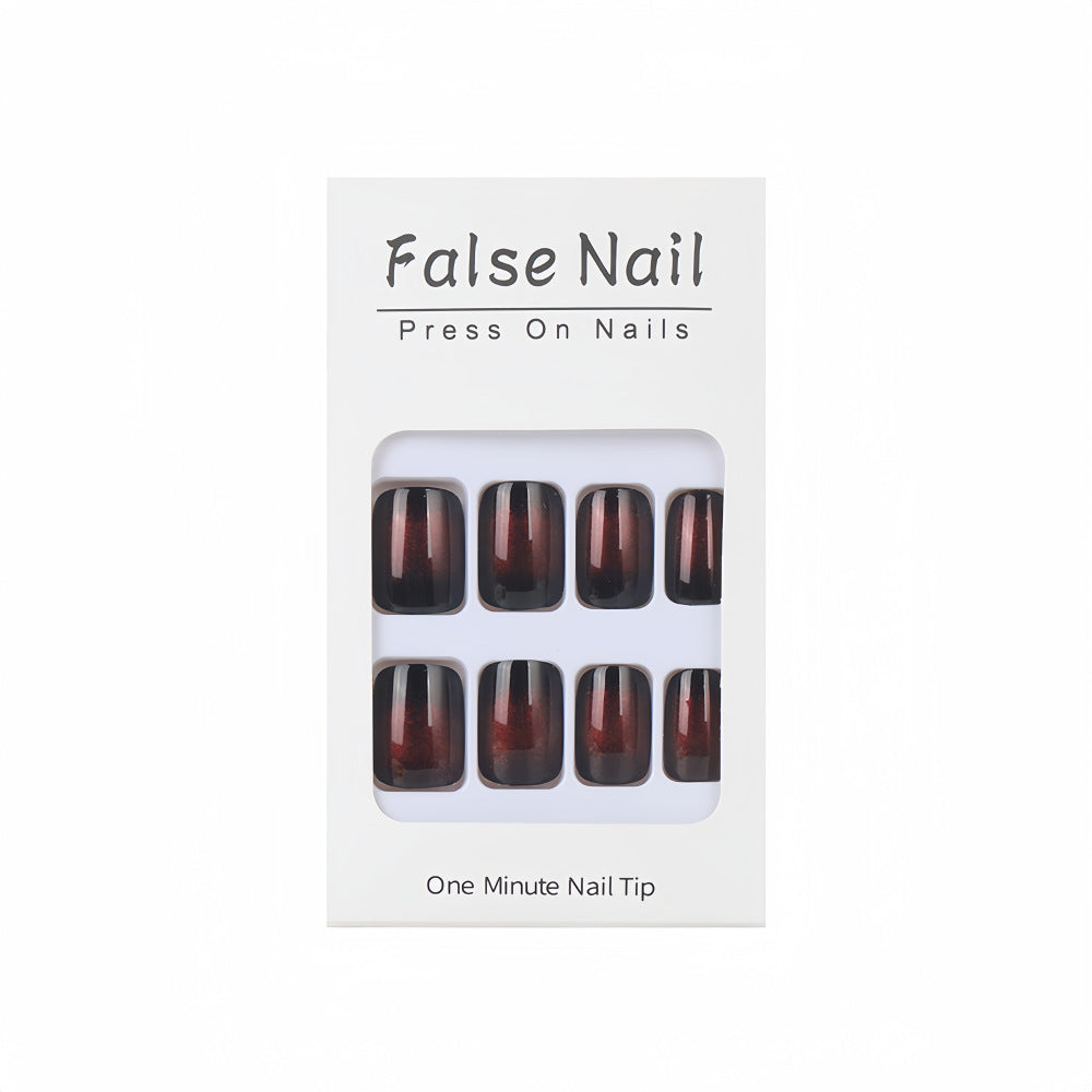 Elegant artificial nails with metallic shine and modern design Stornfield