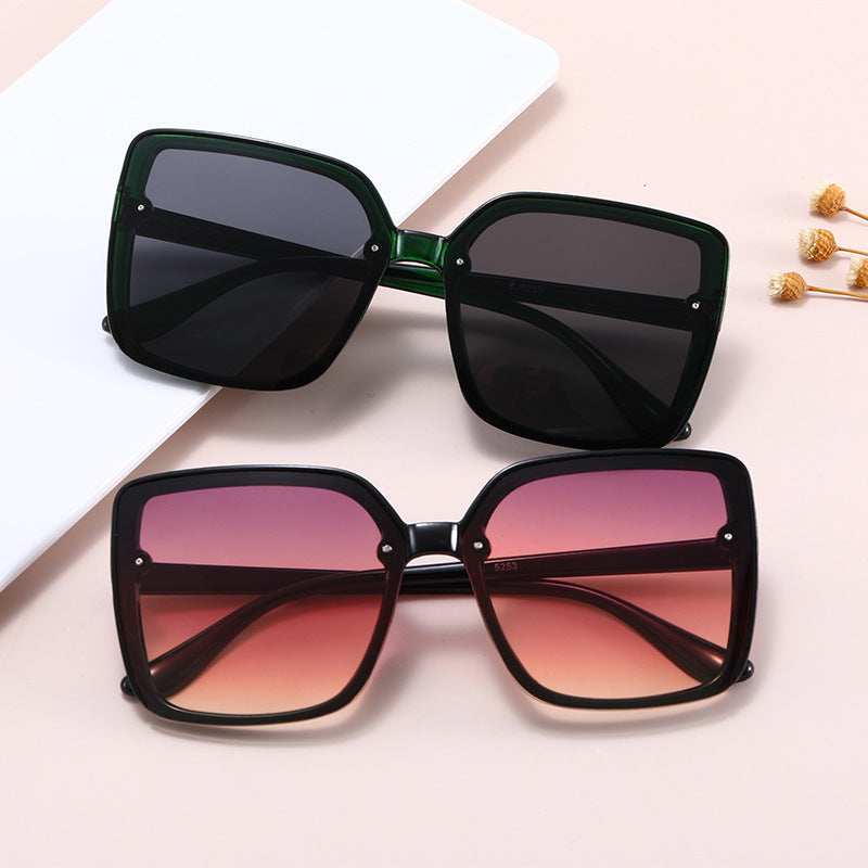 Women's Oversized Square Sunglasses with Contrasting Frame Stornfield