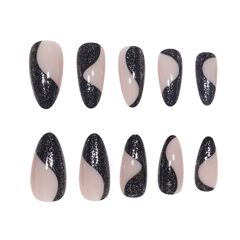 Glamorous Abstract Stiletto Press-On Nails Stornfield