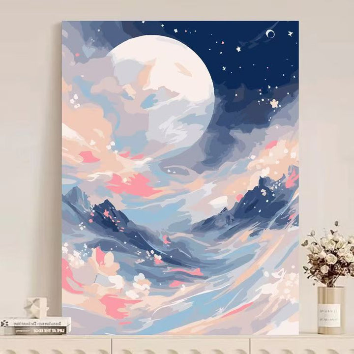 Abstract Mountain Landscape Canvas Art Stornfield