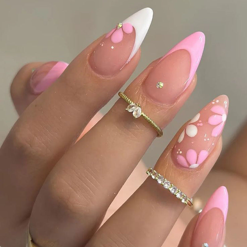 Artistic Floral Nail Tips