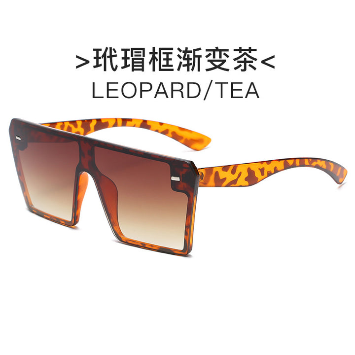 Women's futuristic sunglasses with oversized rectangular frame Stornfield