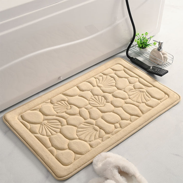 Textured Seashell Bath Mat