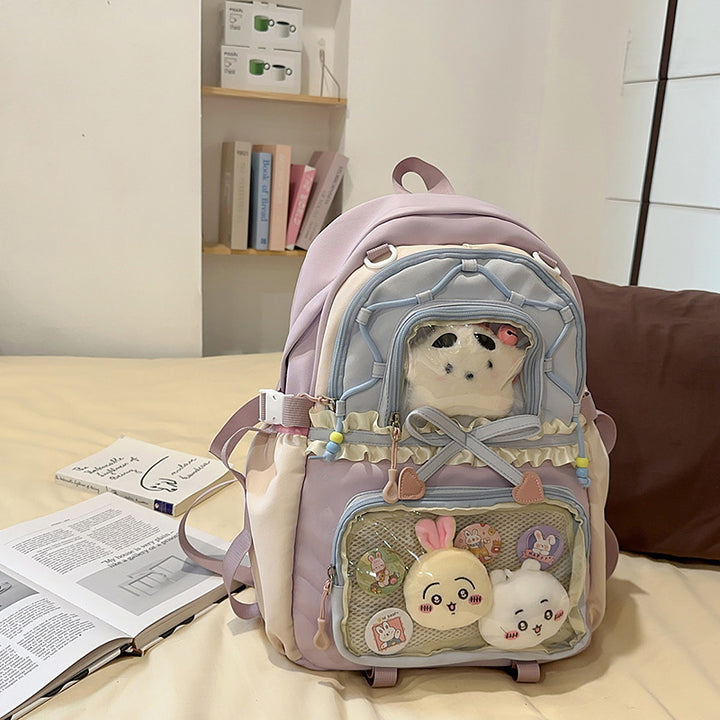 Fashionable leisure backpack with creative details and versatile compartments Stornfield