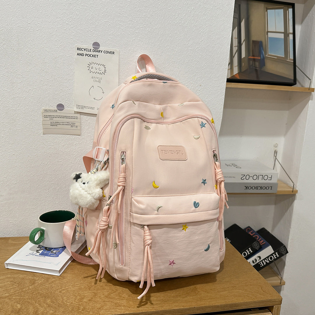 Stylish Embroidered Daily Backpack Stornfield