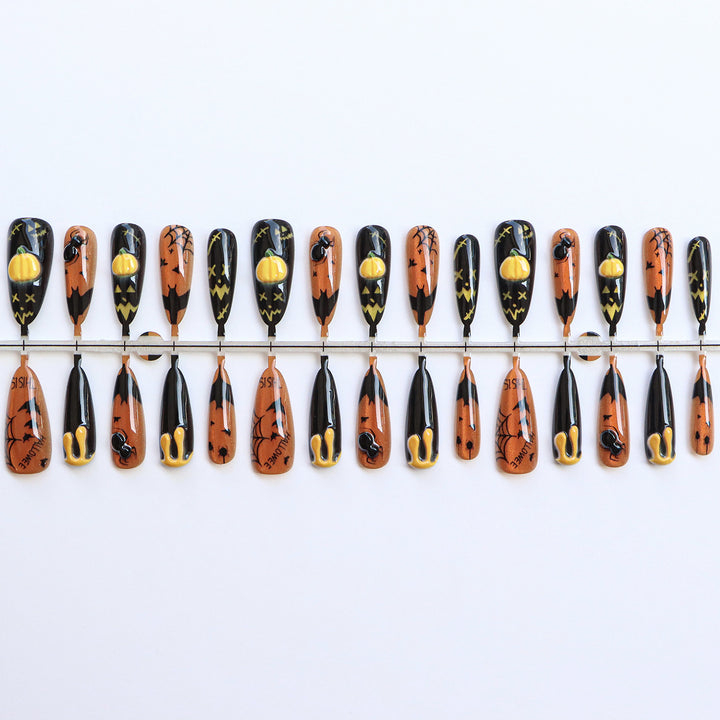 Thematic Halloween Press-On Nails Stornfield