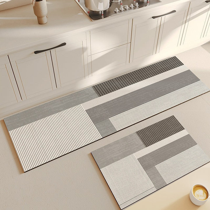 Abstract Geometric Kitchen Runner Mat