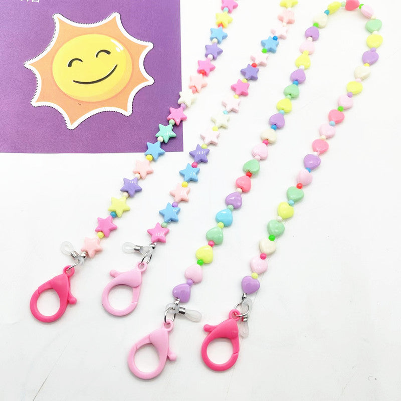 Colorful Heart-Shaped Beaded Eyewear Chain Stornfield