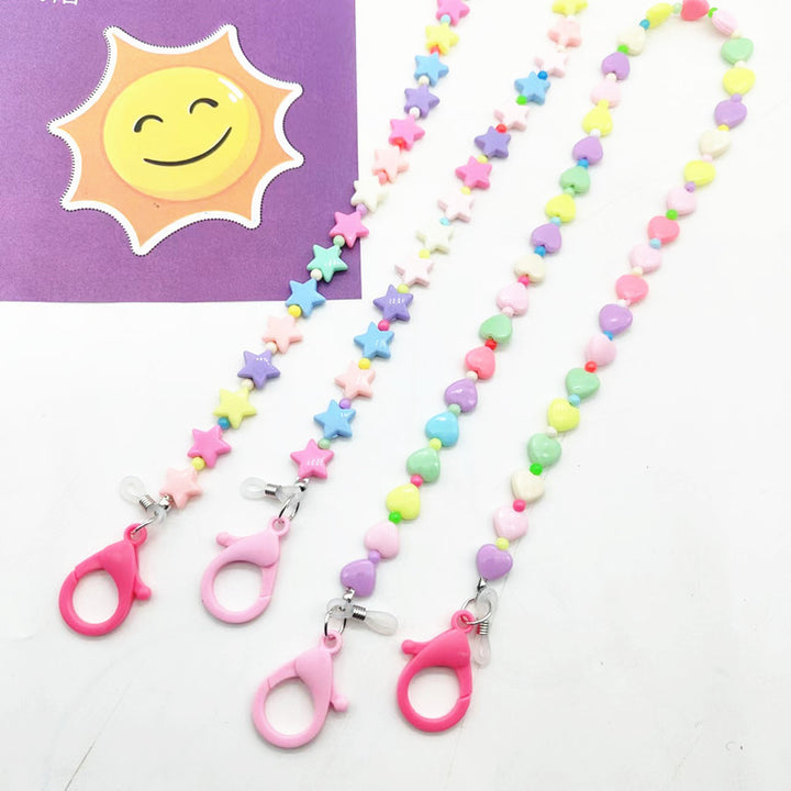 Colorful Heart-Shaped Beaded Eyewear Chain Stornfield