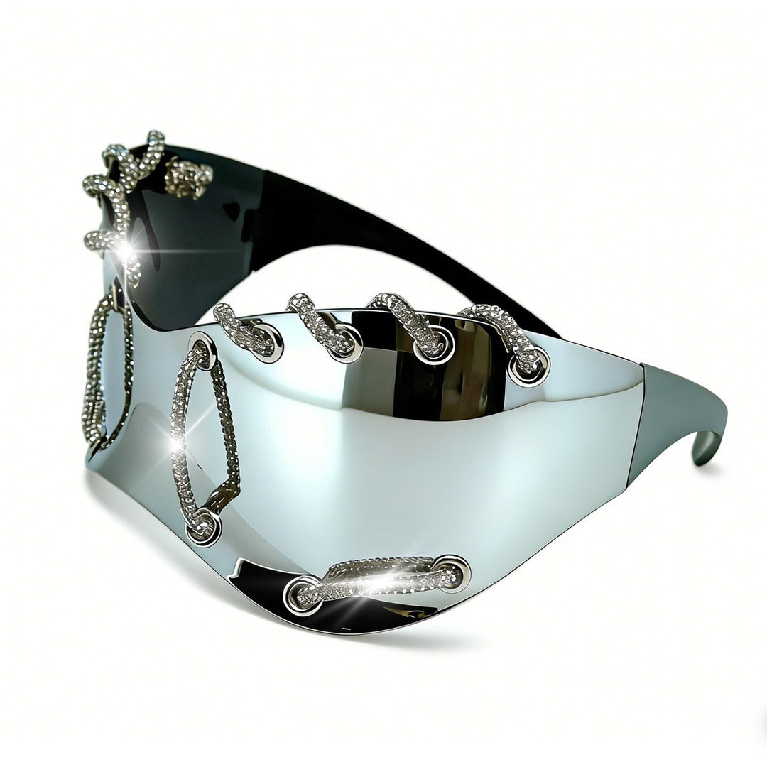 Women extravagant sunglasses with unique chain design Stornfield