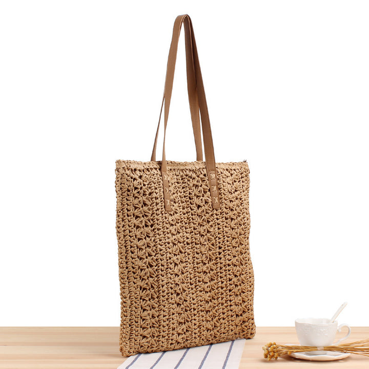 Beach shoulder bag made from handcrafted natural material with sturdy design Stornfield