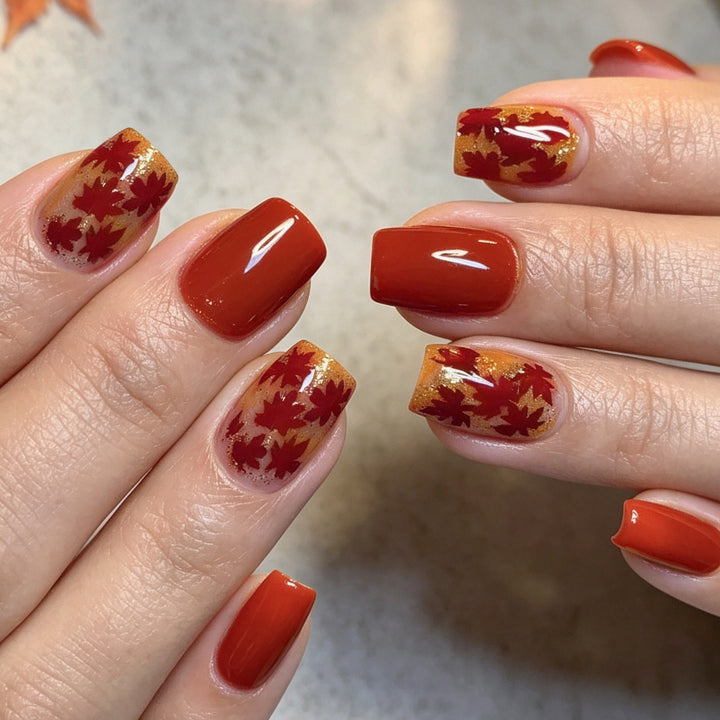 Seasonal Fall-Themed Nail Art Stornfield