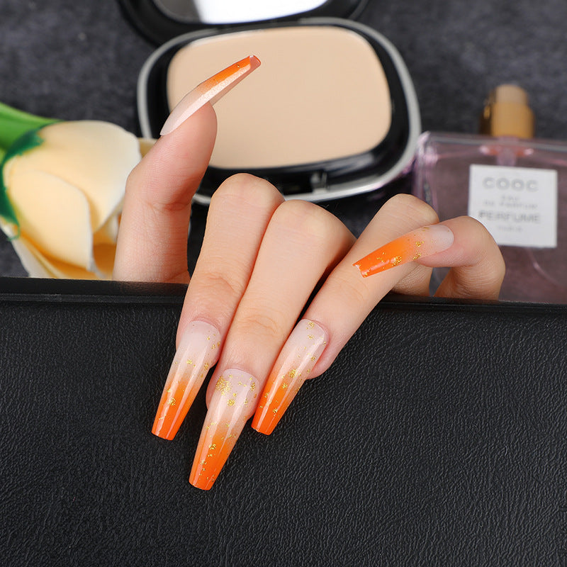 Elegant artificial nails with gold accents Stornfield