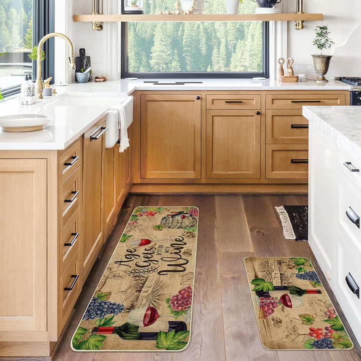 Wine-Themed Kitchen Runner Mat Stornfield