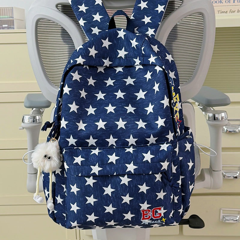 Star-Patterned Casual Backpack Stornfield