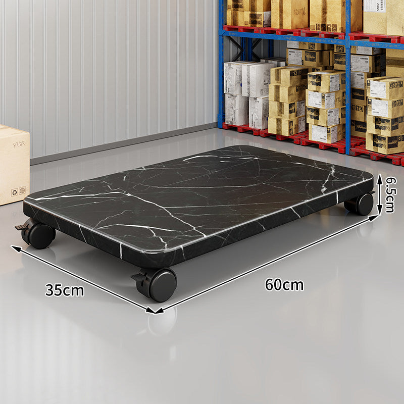 Low-Profile Rolling Plant & Furniture Base with Locking Swivel Casters