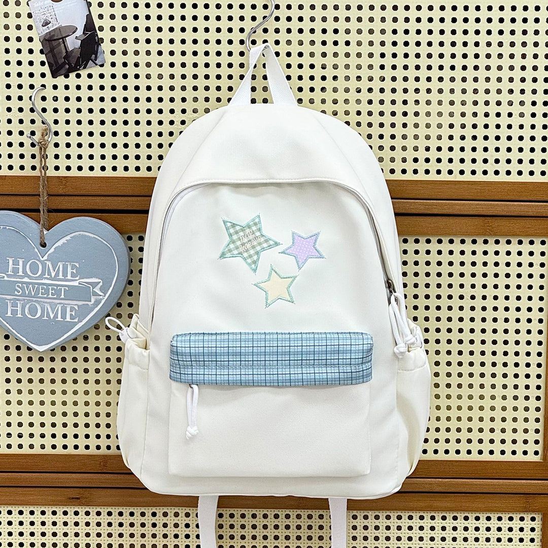 Stylish Star-Embellished Backpack Stornfield
