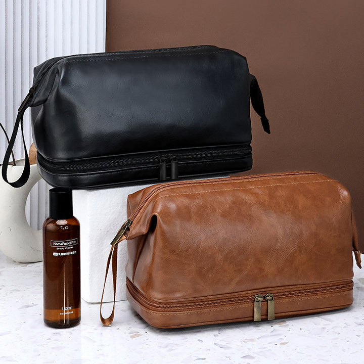 Cosmetic Transport Bag Made of High-Quality Synthetic Leather Stornfield