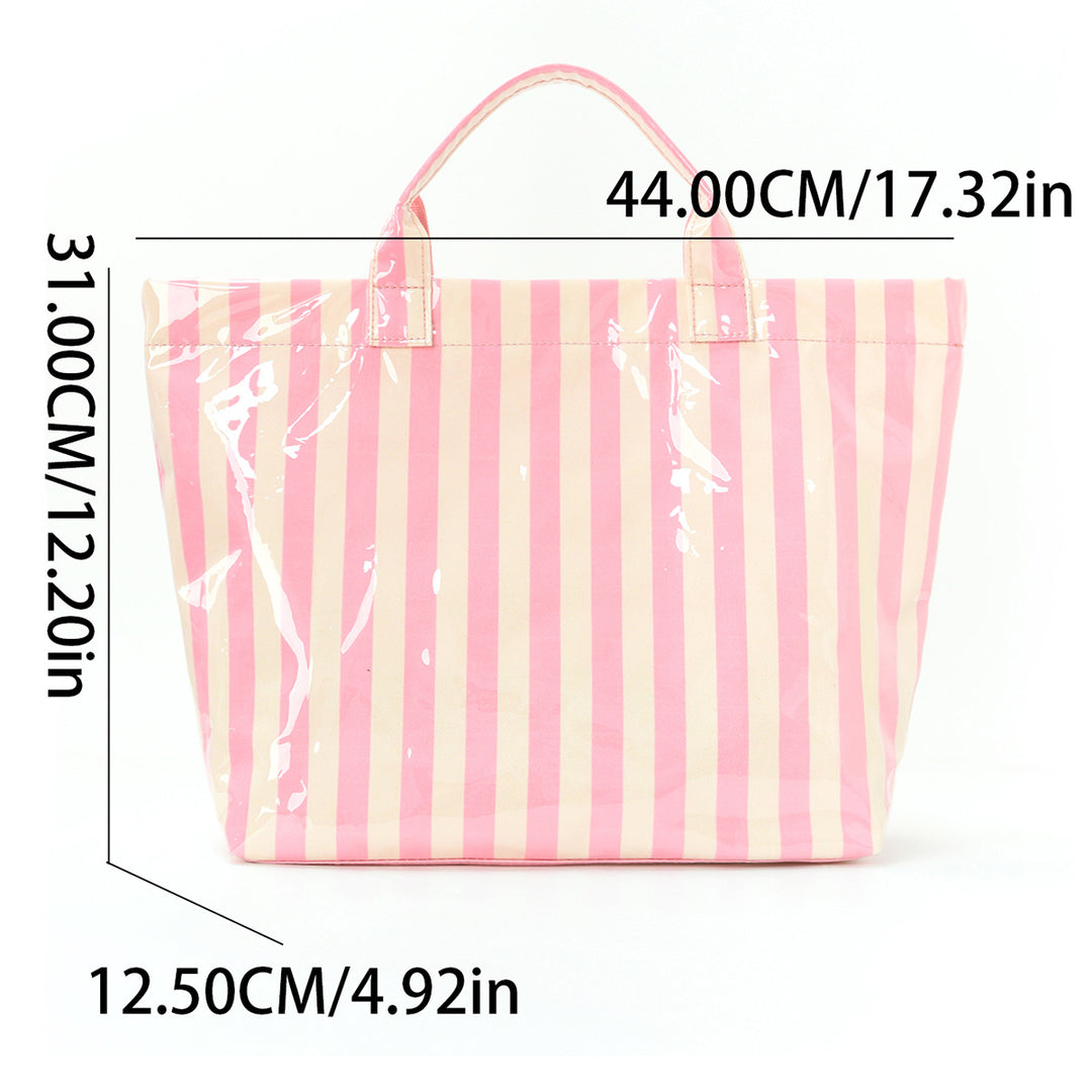 Beach bag with colorful check pattern and water-repellent coating Stornfield