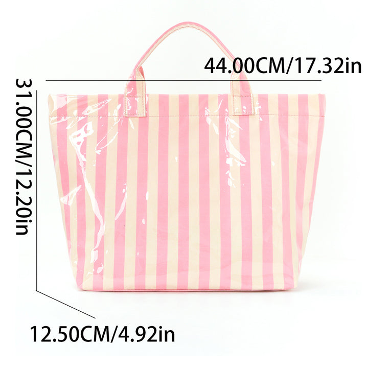 Beach bag with colorful check pattern and water-repellent coating Stornfield