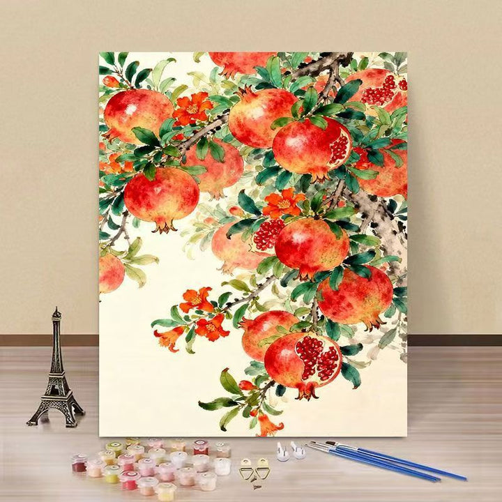 Artistic Pomegranate DIY Paint by Numbers Kit Stornfield