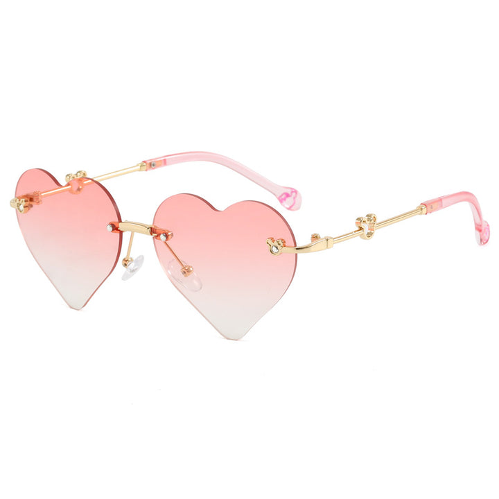 Women's Heart-Shaped Sunglasses with Mirrored Lenses Stornfield