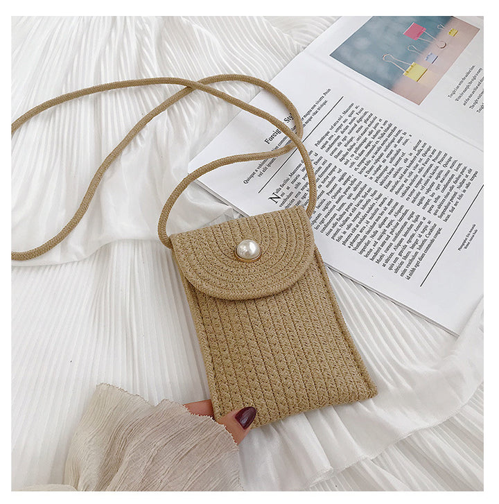 Handy bag in woven design Stornfield