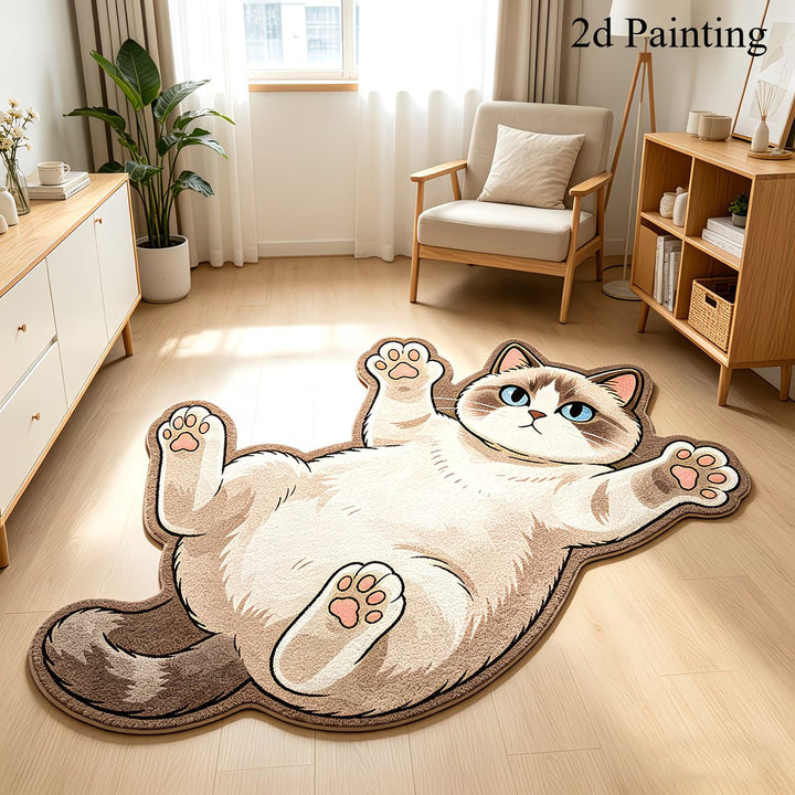 Cute Cat-Shaped Bath Mat