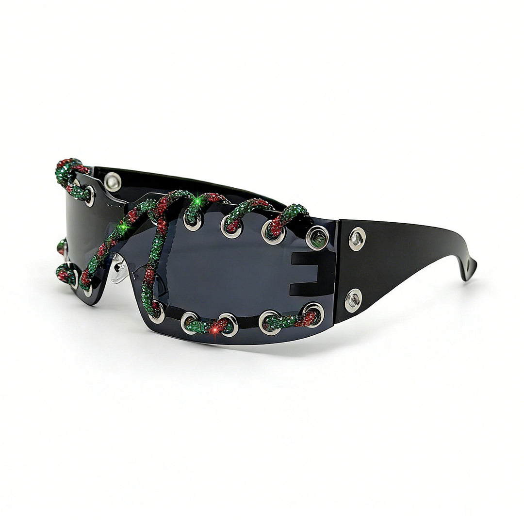 Women's sunglasses with unique lacing design Stornfield