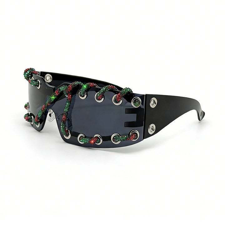 Women's sunglasses with unique lacing design Stornfield