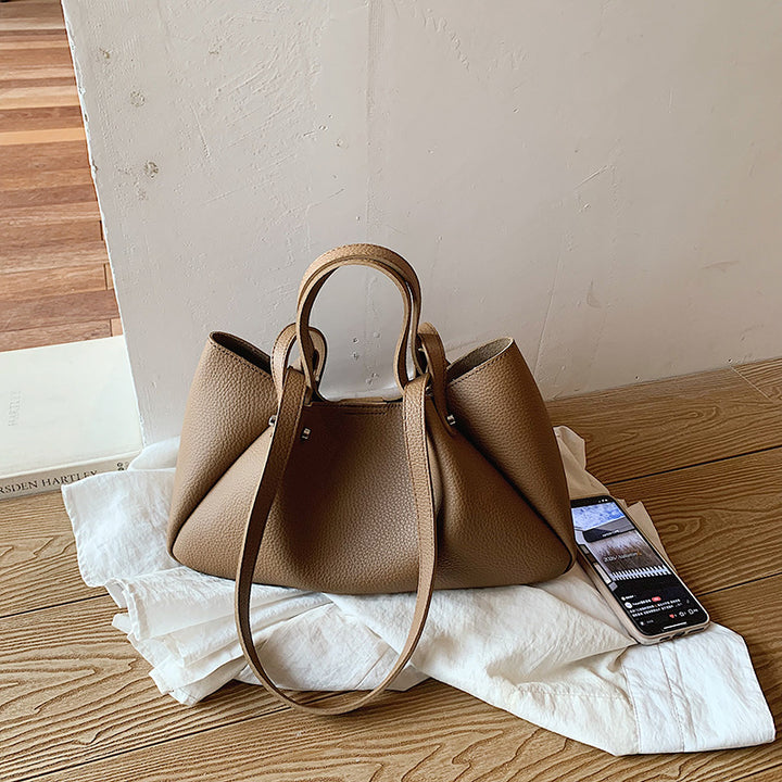 Versatile Leather Tote Bag