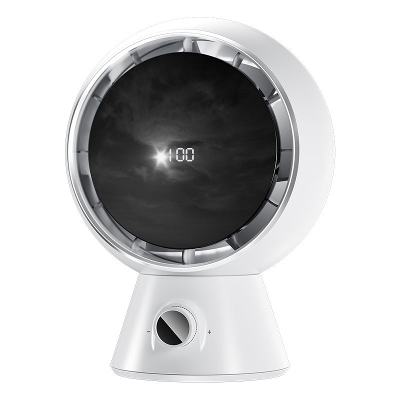 Women's elegant timeless table fan with digital temperature display Stornfield