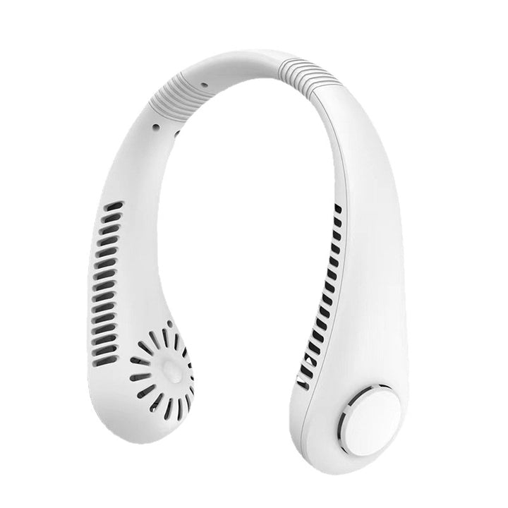 Cooling hands-free wearable neck fan with brushless motors and USB-C rechargeable Stornfield