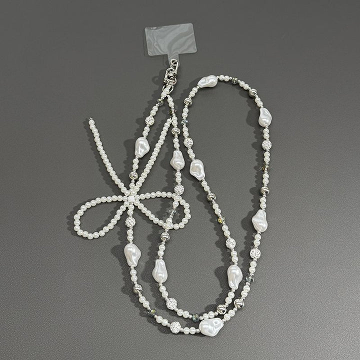 Elegant Pearl Beaded Lanyard Stornfield