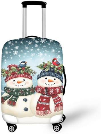 Unisex nano elastic suitcase cover with horse and sunflower motif, stretchable stretch protection for hard shell trolley with zipper Stornfield