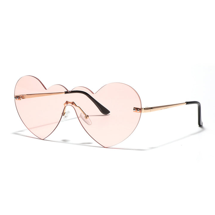 Ladies extravagant heart sunglasses with protective lenses Stornfield