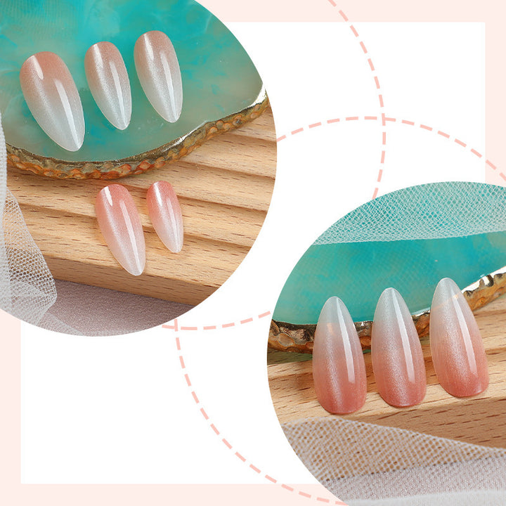 Acrylic nail set with elegant French design Stornfield