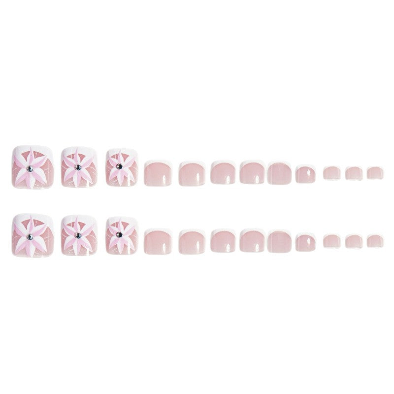 Artificial toenails with floral designs Stornfield