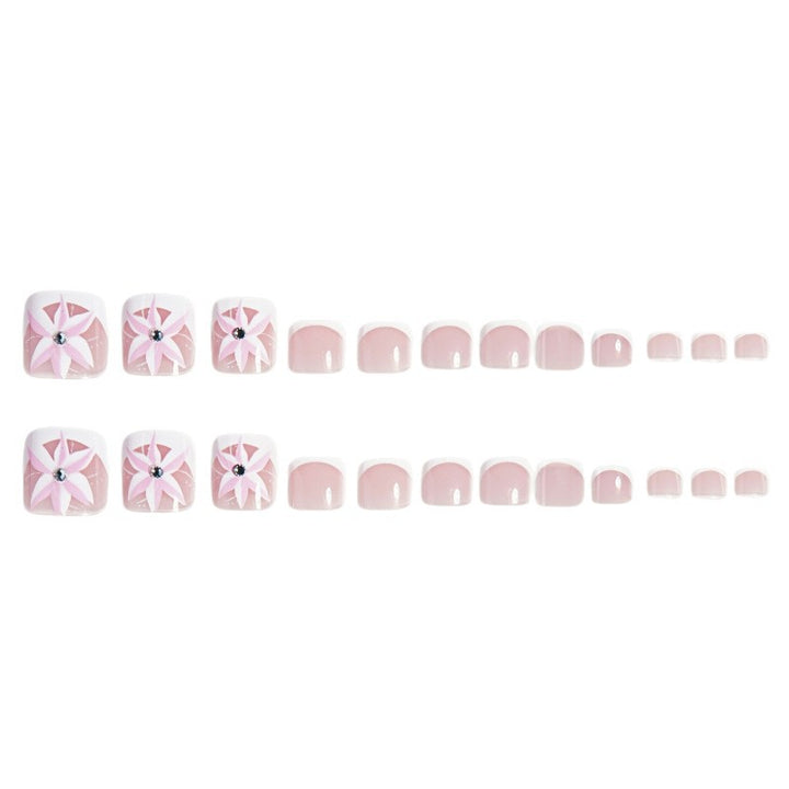 Artificial toenails with floral designs Stornfield