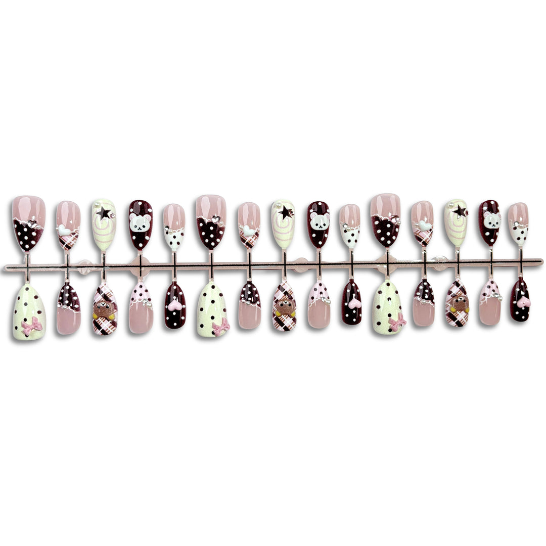Whimsical Character-Themed Press-On Nail Set 1790745248