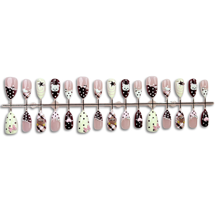 Whimsical Character-Themed Press-On Nail Set 1790745248