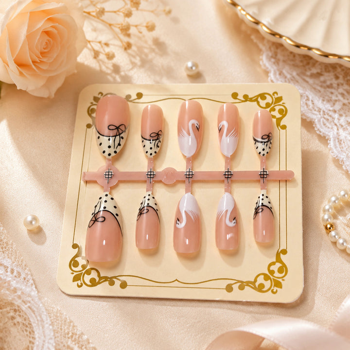 Artistic Decorative Press-On Nail Tips Stornfield