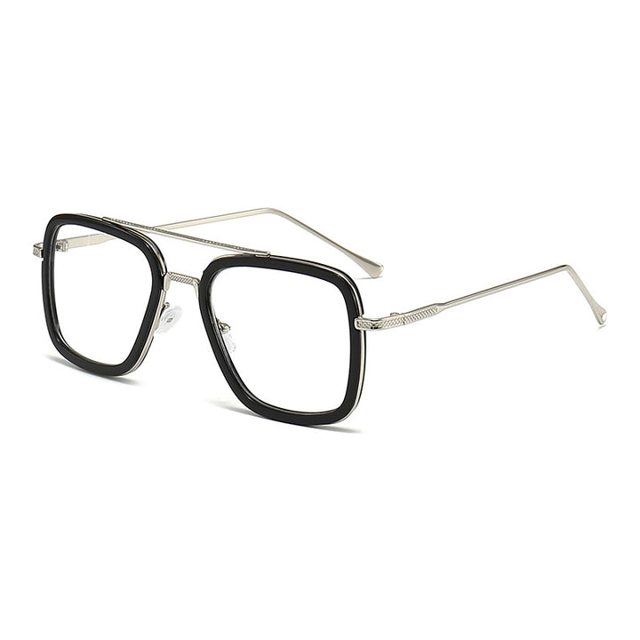 Women's fashionable square sunglasses with glamorous metal frame Stornfield