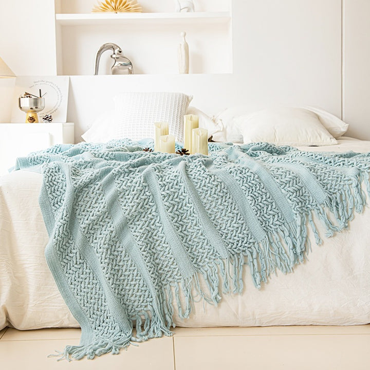 Knitted Throw Blanket