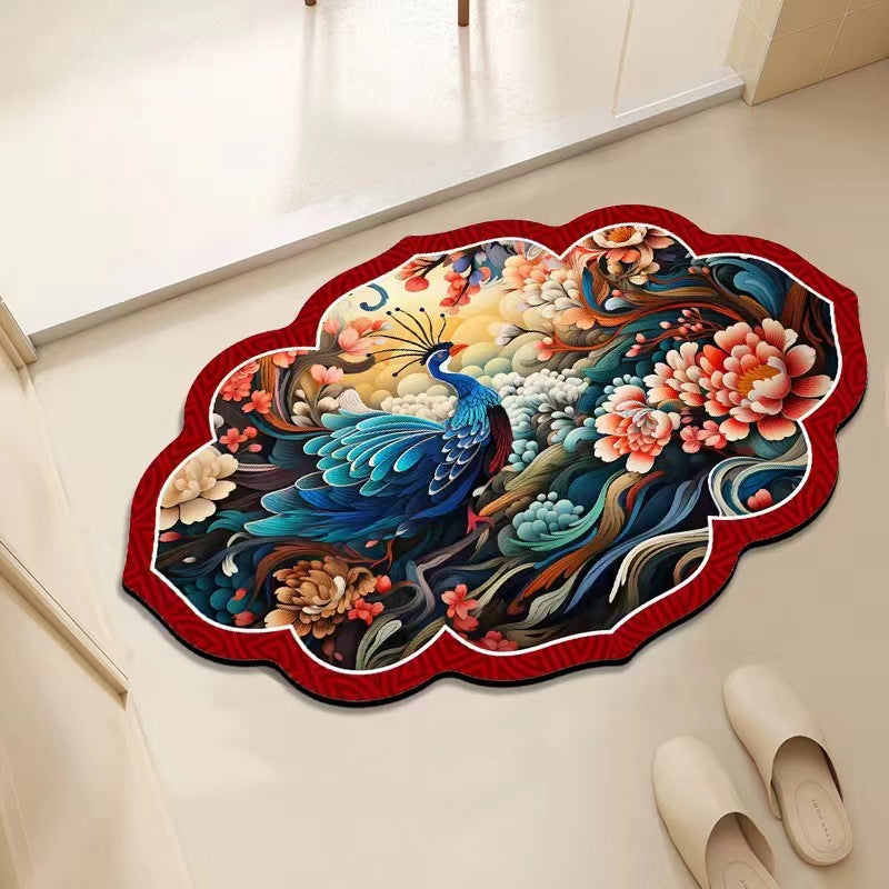 Floral Decorative Area Mat Stornfield