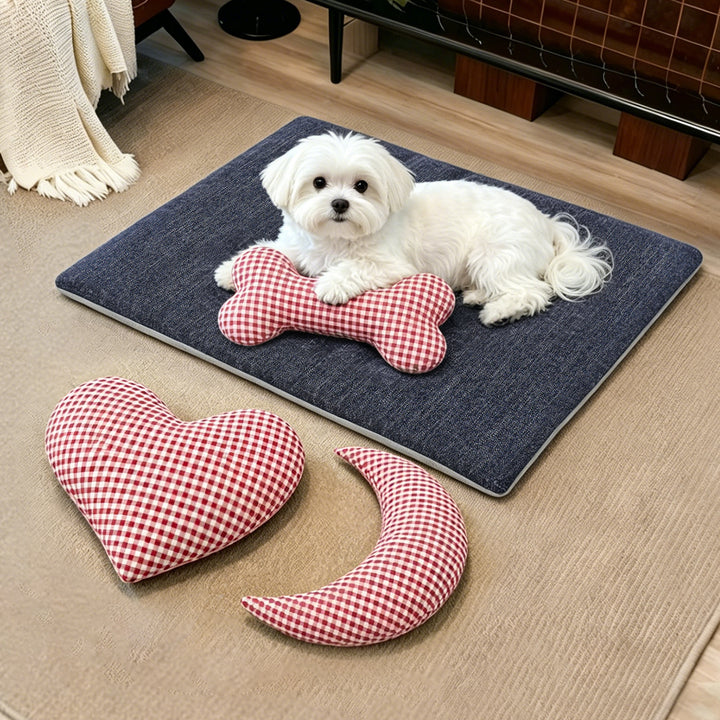 Unisex Playful and cozy pet mat with cushion shapes Stornfield
