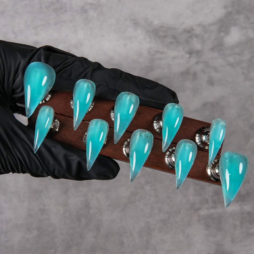 Sharp Acrylic Press-On Nail Set